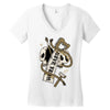 work hard until die Women's V-Neck T-Shirt