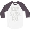 monday is a basic bitch 3/4 Sleeve Shirt