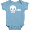 i live inside your face skull Baby Bodysuit