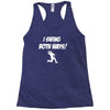 i swing both ways Racerback Tank