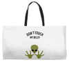 Alien Says Don't Touch My Belly Weekender Totes