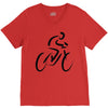 bike rider biker cyclist V-Neck Tee