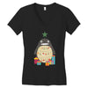 totoro christmas tree Women's V-Neck T-Shirt