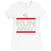 run away rabbit Ladies Fitted T-Shirt