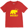beer t shirt bear plus deer funny tee drinking college humor party shi V-Neck Tee