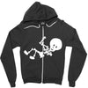baby skeleton Zipper Hoodie