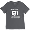 personalised your name caravan club funny gift V-Neck Tee