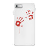 bloody hand print funny zombie kill undead blood horror killer iPhone 7 Case