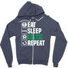 eat sleep celtic Zipper Hoodie
