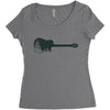Guitar Women's Triblend Scoop T-shirt