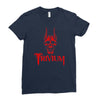 screaming skull Ladies Fitted T-Shirt