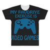 my favorite exercise is video games All Over Men's T-shirt