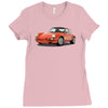 red car Ladies Fitted T-Shirt