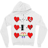 ls lesbian full heart Zipper Hoodie
