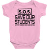 S.O.S. Save Our Students Baby Onesie