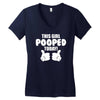 This Girl Pooped Today Women's V-Neck T-Shirt