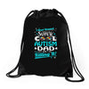 super cool autism dad Drawstring Bags
