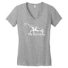t rex hates push ups Women's V-Neck T-Shirt
