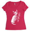 cat stripes Women's Triblend Scoop T-shirt