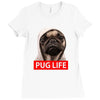 pug life Ladies Fitted T-Shirt