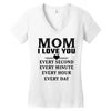 I Love You Mom Women's V-Neck T-Shirt