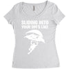 sliding into your dm's like Women's Triblend Scoop T-shirt