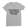 im currently away Ladies Fitted T-Shirt