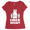 gym cat workout Women's Triblend Scoop T-shirt