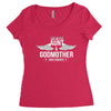 i have two titles aunt and godmother Women's Triblend Scoop T-shirt