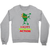 hot grill on grill action Crewneck Sweatshirt