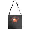 happy space fox   porky roebuck Adjustable Strap Totes