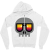 sunset skull Zipper Hoodie