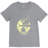 cat and bat halloween V-Neck Tee