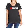 boring (nascar) Ladies Curvy T-Shirt