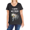 i love when my wife lets me buy another bike Ladies Curvy T-Shirt