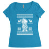 christmas saiyan prince Women's Triblend Scoop T-shirt