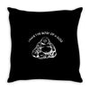 i have the body of a god funny buddha budda banter fat food Throw Pillow
