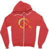 peace simbol Zipper Hoodie