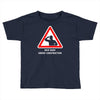 body under construction road sign Toddler T-shirt