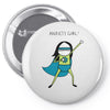 anxiety girl Pin-back button