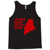 funny maine state Tank Top