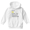 it's a pig thing Youth Hoodie