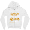 I'm a march woman I was born with my heart Zipper Hoodie