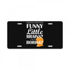funny little brains License Plate
