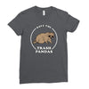 save the trash pandas Ladies Fitted T-Shirt