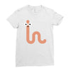 cacing bae senyum Ladies Fitted T-Shirt