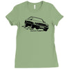 mercedes benz w126 Ladies Fitted T-Shirt