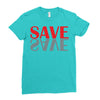 save red Ladies Fitted T-Shirt