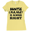 personalised auntie Ladies Fitted T-Shirt