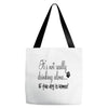 IT'S NOT REALLY DRINKING ALONE Tote Bags